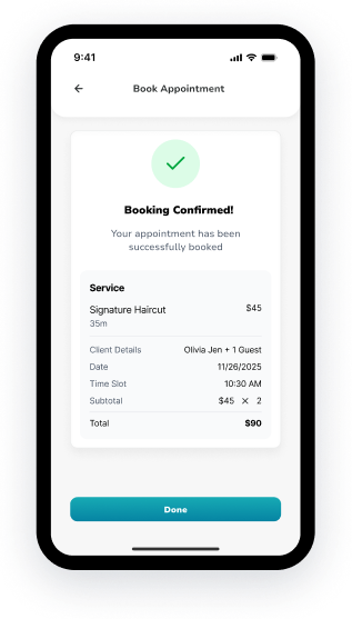 Booking Flow demo